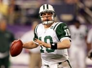 Pennington drops back to pass during a 2006 game