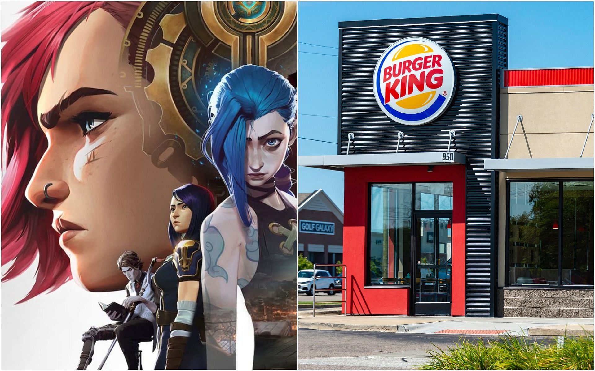 Burger King&rsquo;s Arcane-themed menu is just a tiny example of the show&rsquo;s impact across the world (Image via League of Legends and Getty Images)