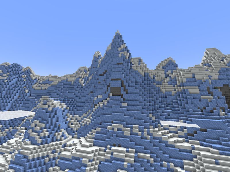 Frozen Peaks biome (Image via Minecraft)