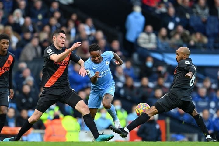 Raheem Sterling got his second league goal of the season.