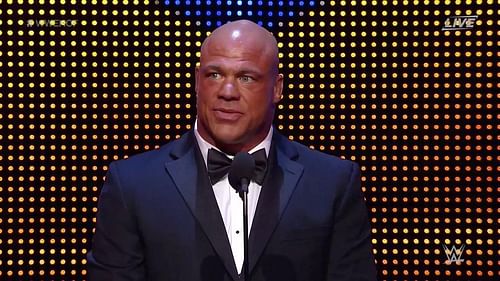 Kurt Angle was inducted into the 2017 WWE Hall of Fame
