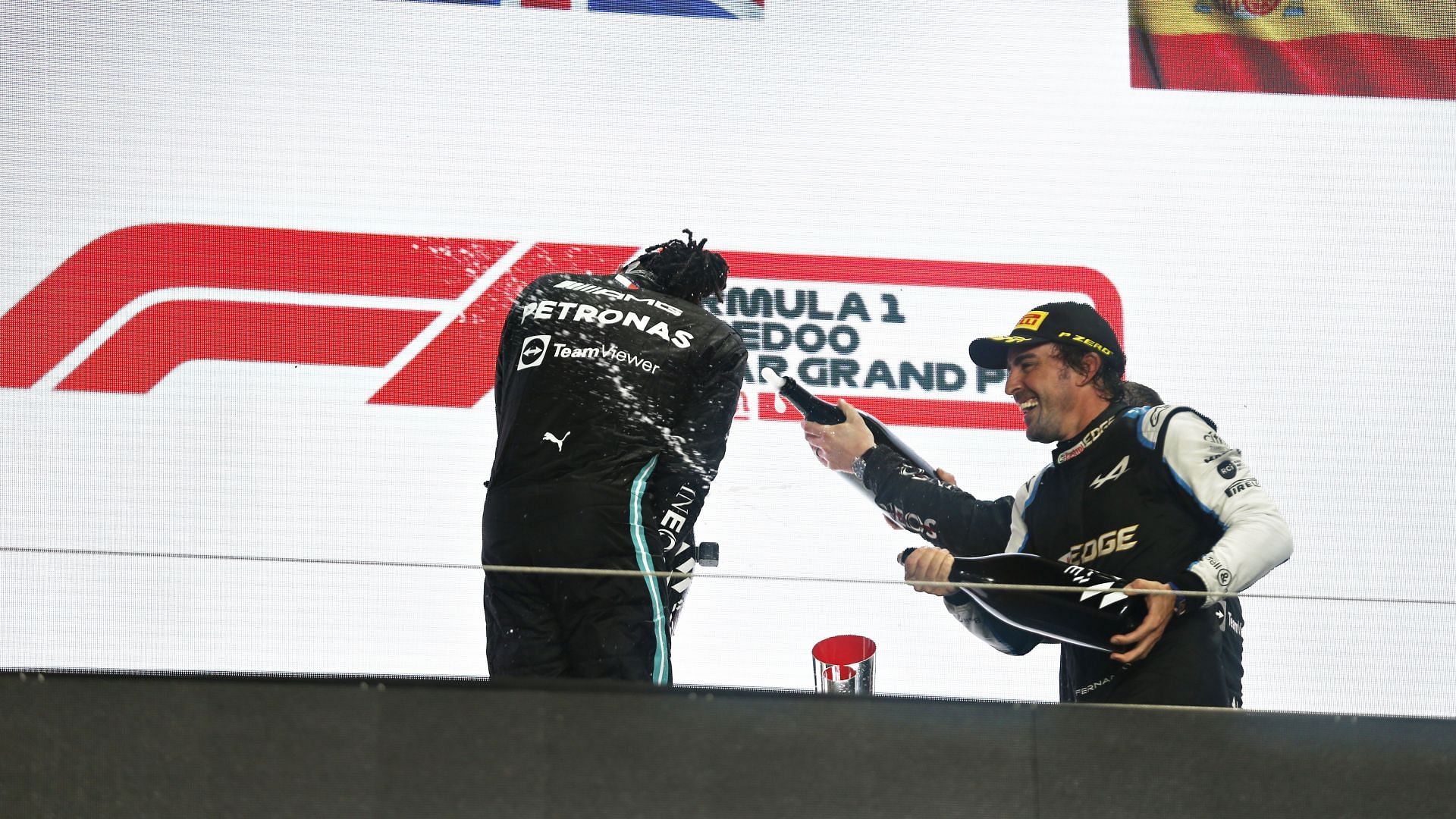 F1 Grand Prix of Qatar - Hamilton and Alonso