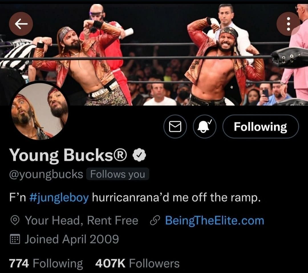 The Young Bucks' message to Jungle Boy after AEW Dynamite