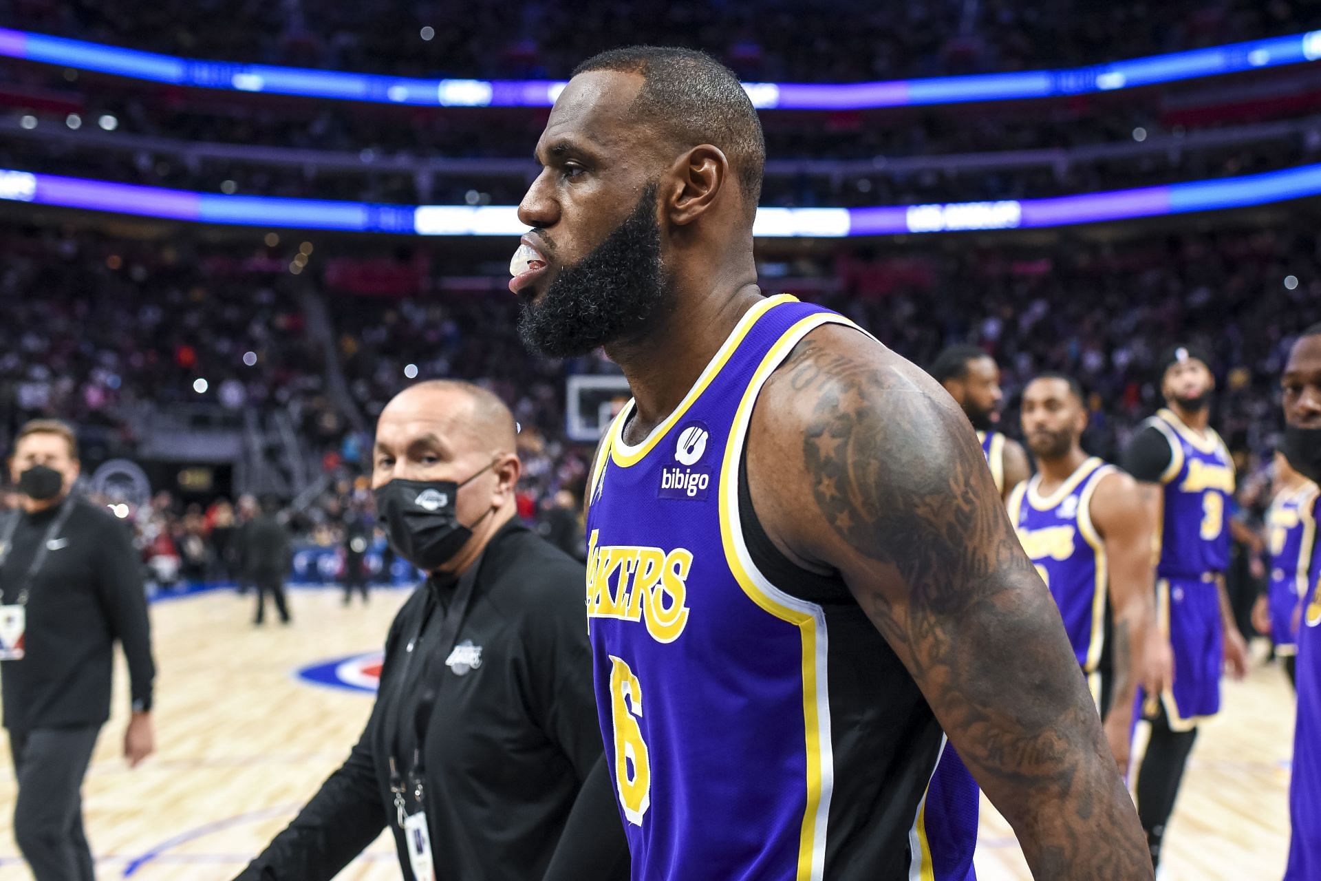 LeBron James was ejected for the second time in his NBA career on Sunday night versus Detroit Pistons