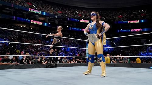 Nikki A.S.H. and Rhea Ripley are the reigning WWE Women's Tag Team Champions.