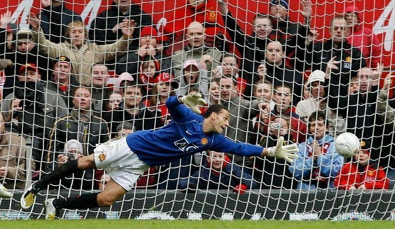 Rio Ferdinand gave a good attempt to save the penalty