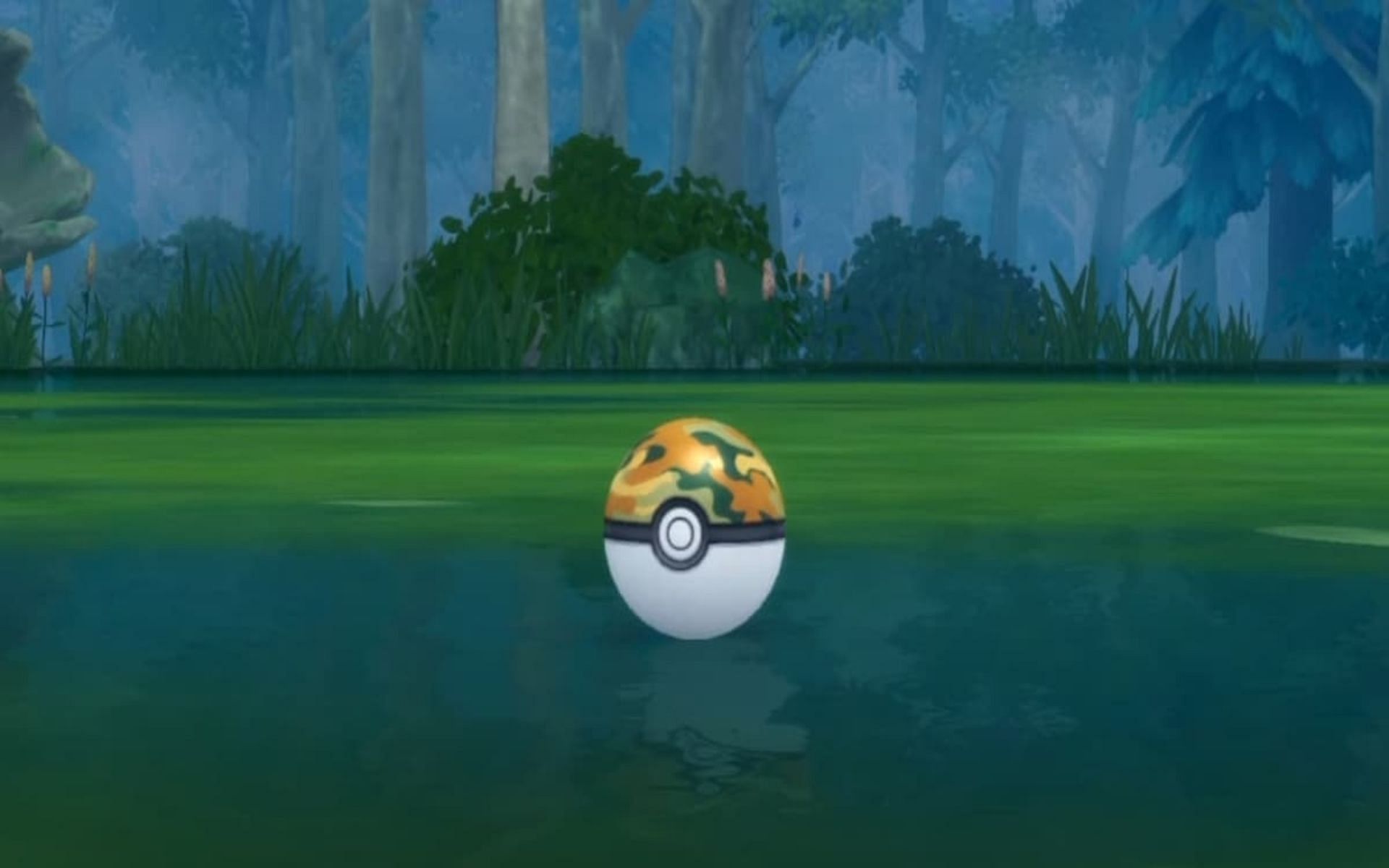 Trainers get special PokeBalls in the Great Marsh (Image via The Pokemon Company)