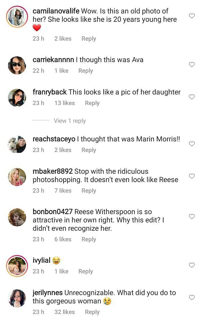 Reese Witherspoon magazine cover draws immense flak (Screenshot via Instagram)