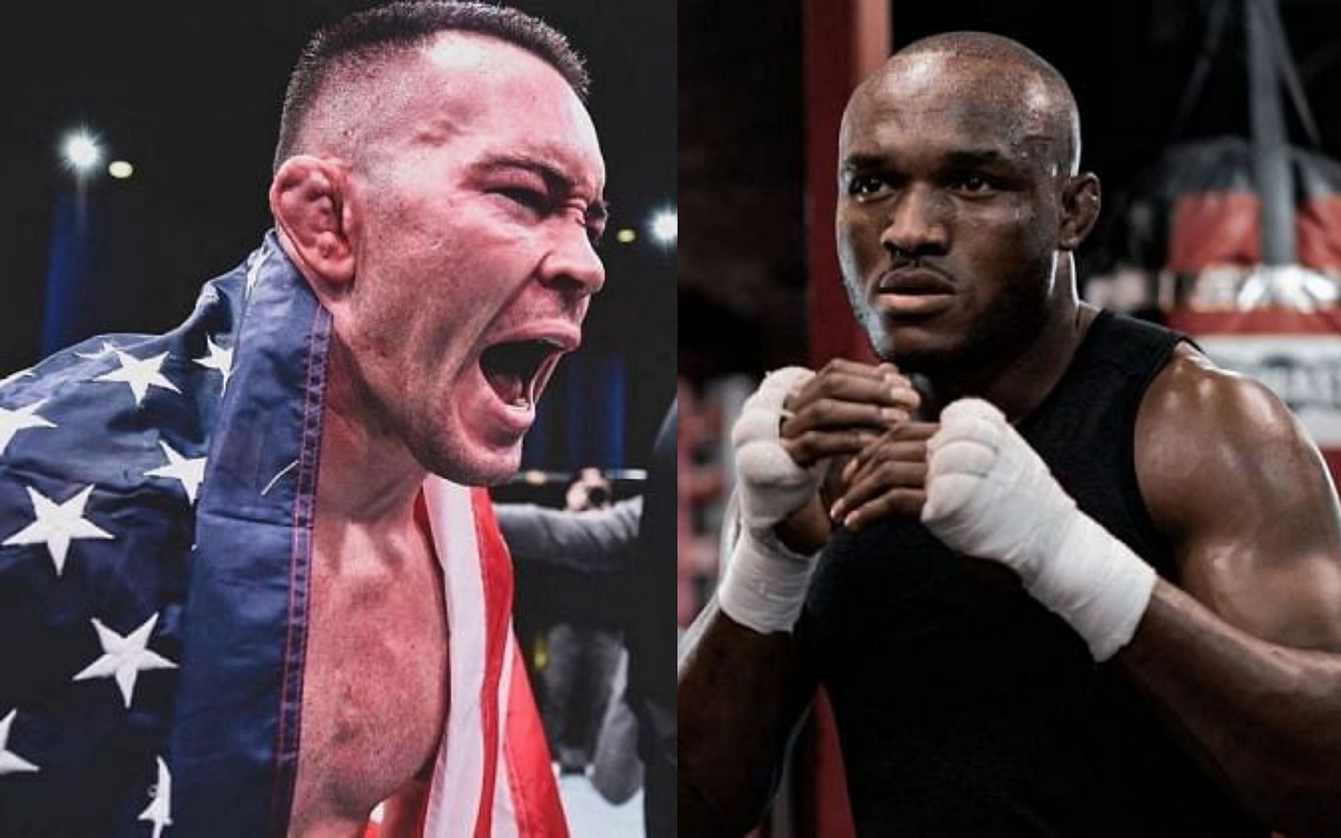 Colby Covington (left) and Kamaru Usman (right)