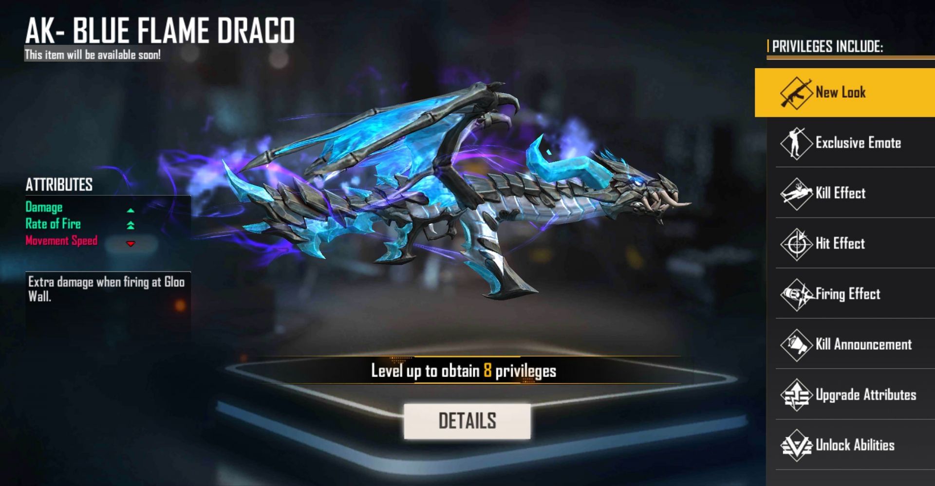 Here Are 8 Leaked Effects of AK Blue Flame Draco Exclusive Gun