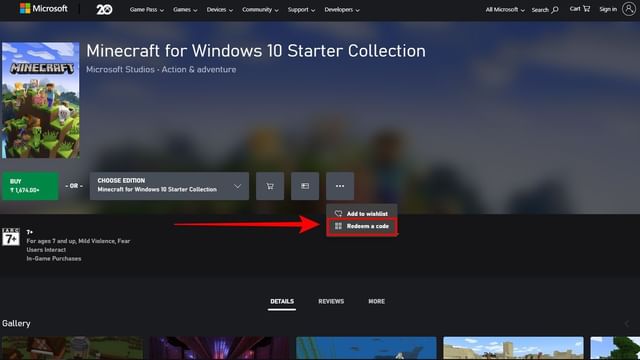 Where to redeem Minecraft codes?