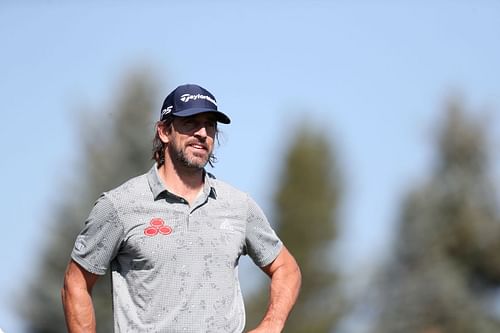 Aaron Rodgers at the American Century Championship - Round Two