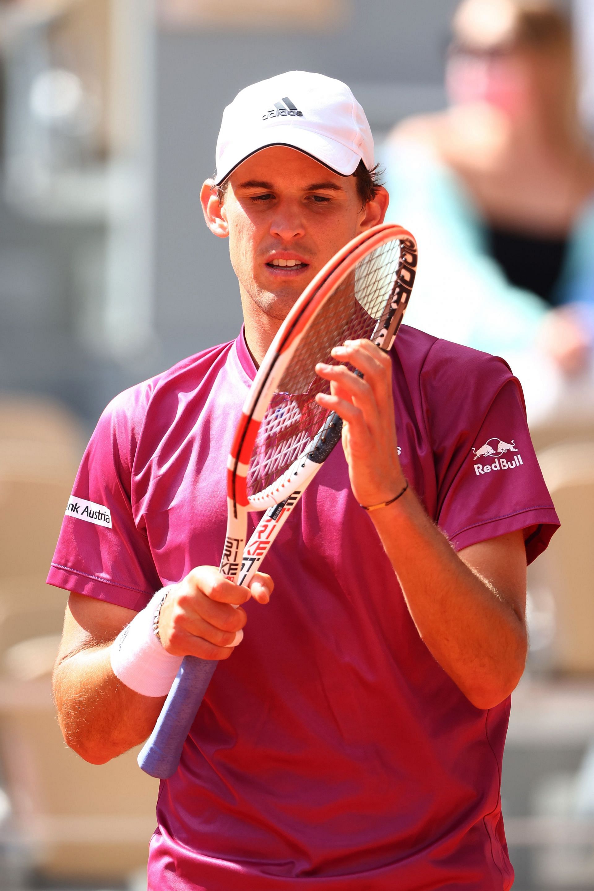 Dominic Thiem at the 2021 French Open - Day One