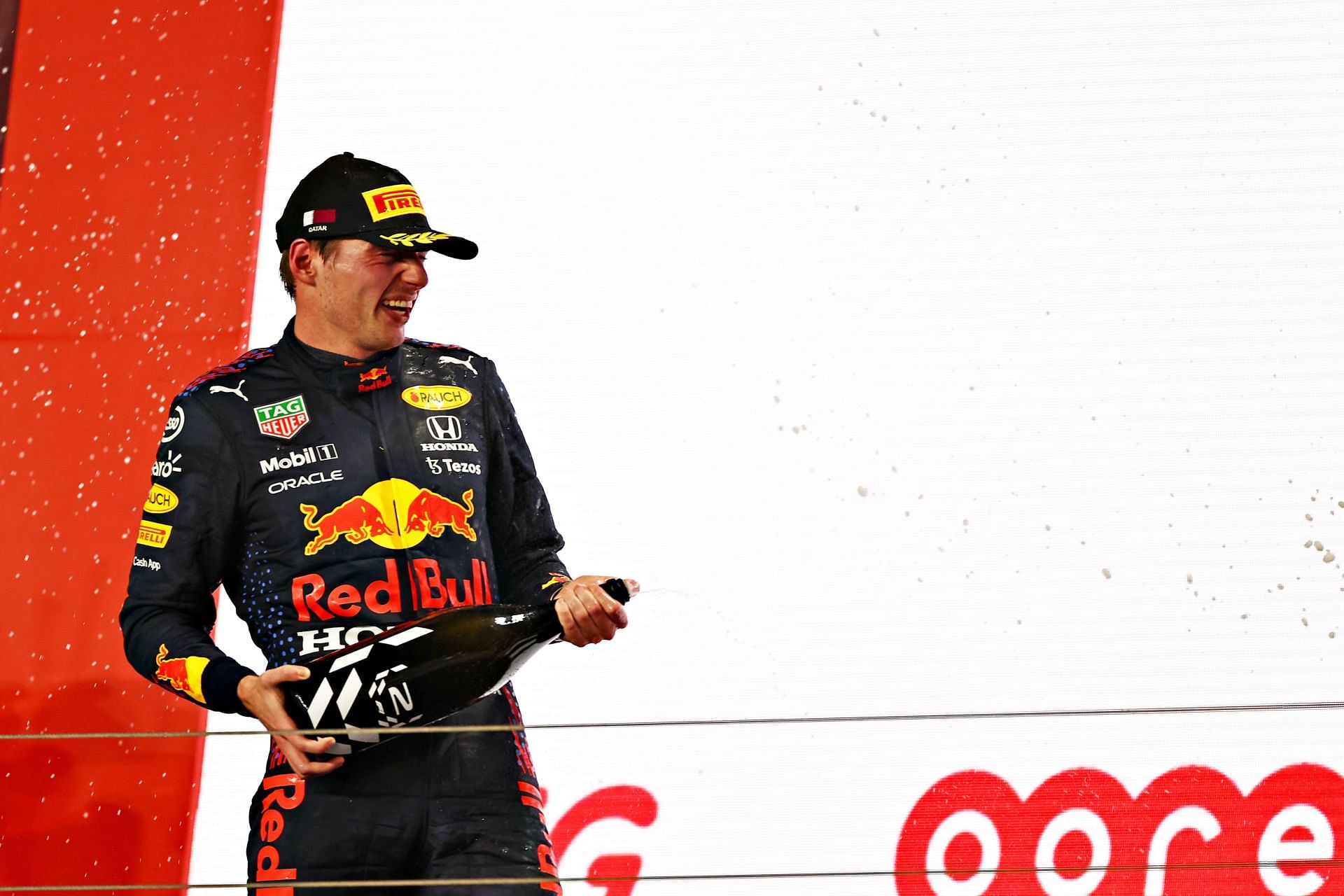 Max Verstappen celebrates at the F1 Grand Prix of Qatar