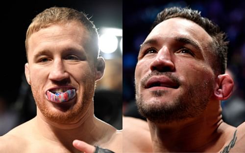 Justin Gaethje (left); Michael Chandler (right)