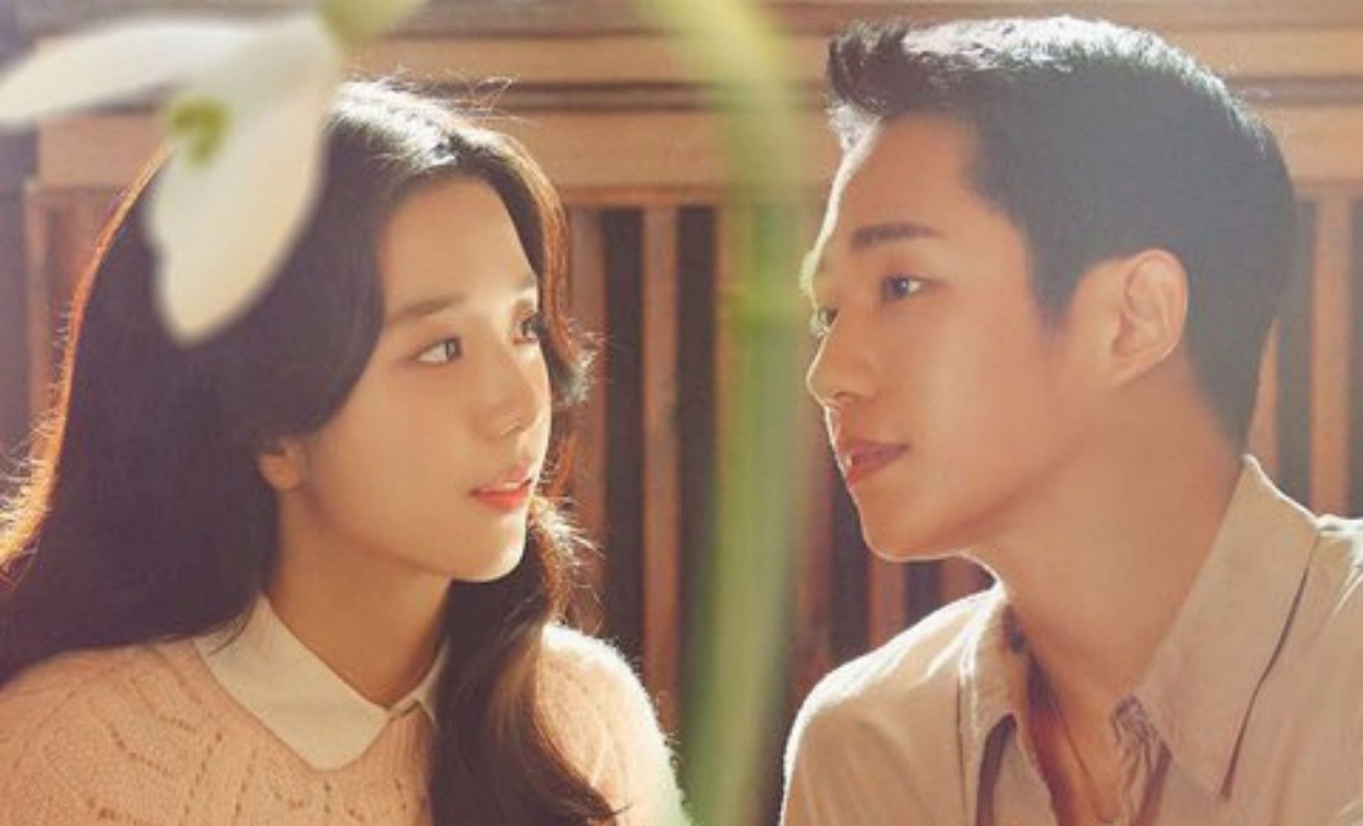 Snowdrop&rsquo;s latest teaser photo featuring BLACKPINK&rsquo;s Jisoo and Jung Hae In (Image via @jtbcdrama/Instagram)