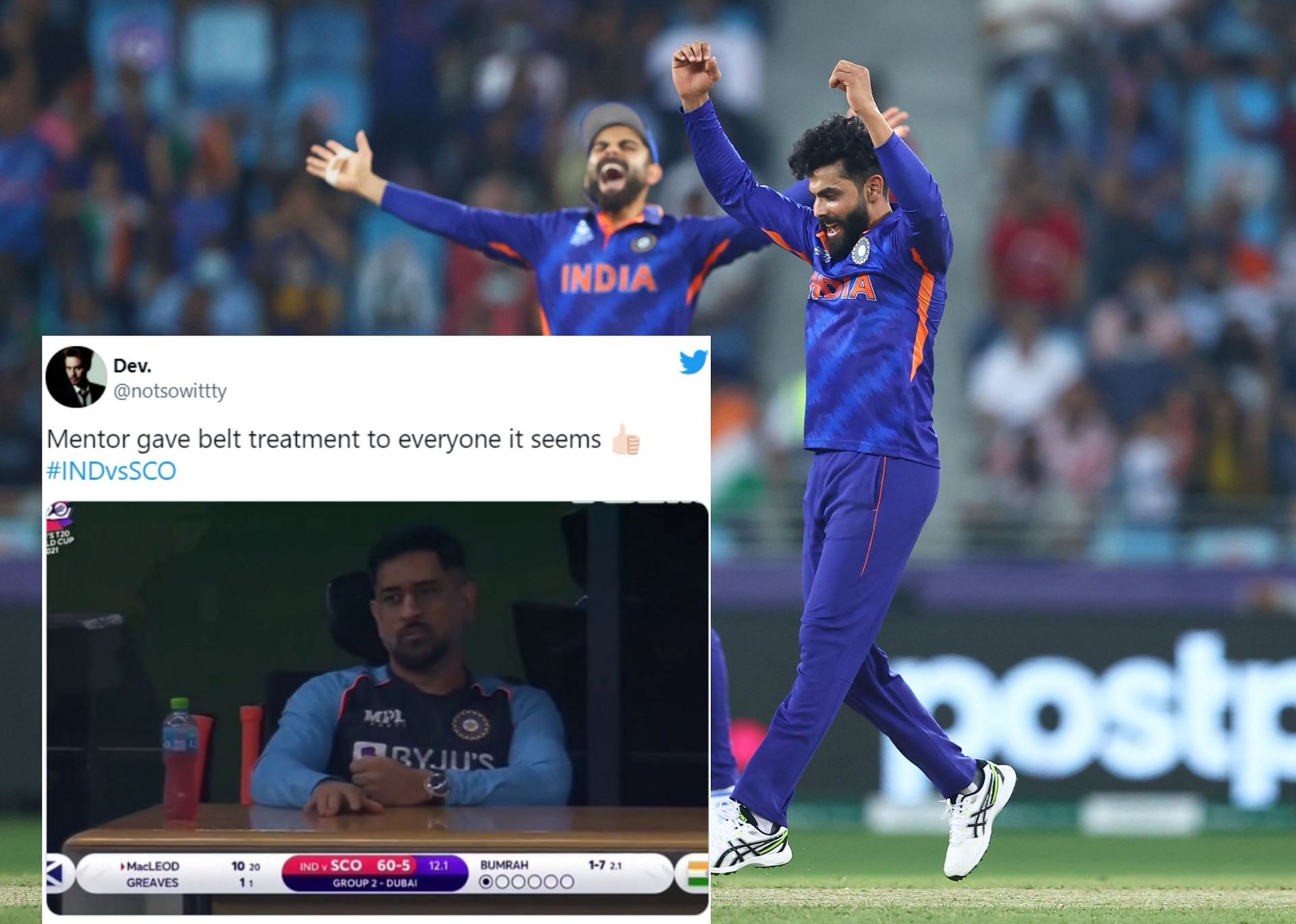 Fans hail Jadeja and other bowlers for their phenomenal effort against Scotland.