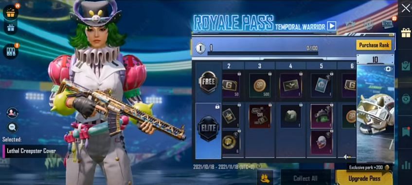 BGMI RP M5 rank 5 reward leak (Image via Mad Tamizha YT)