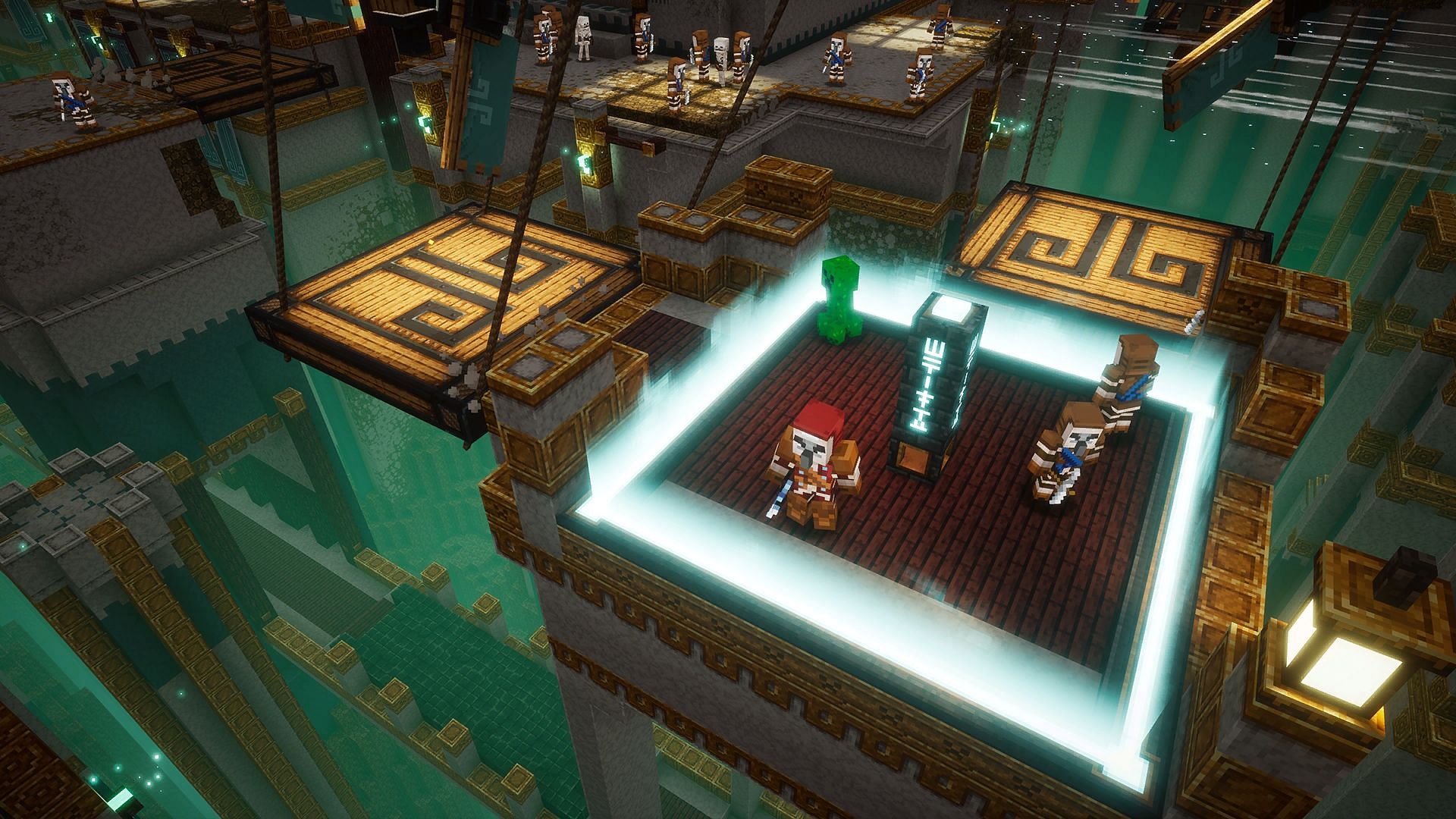 Gale Sanctum is one of two levels that will drop Emerald Gear (Image via Mojang)