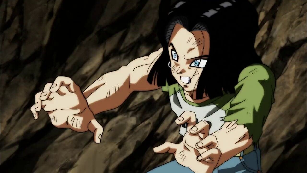 Android 17 as seen in the Dragon Ball Super anime (Image via Toei Animation)