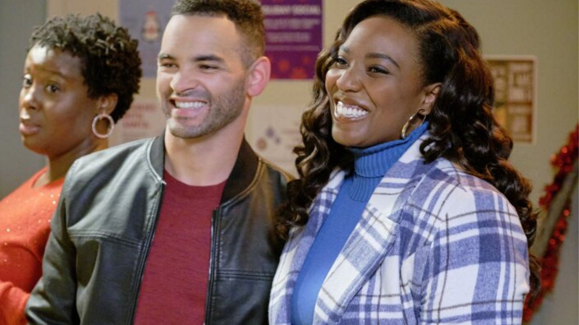 Will Adams and Olivia Washington from &lsquo;A Holiday in Harlem&rsquo; (Image via Hallmark)