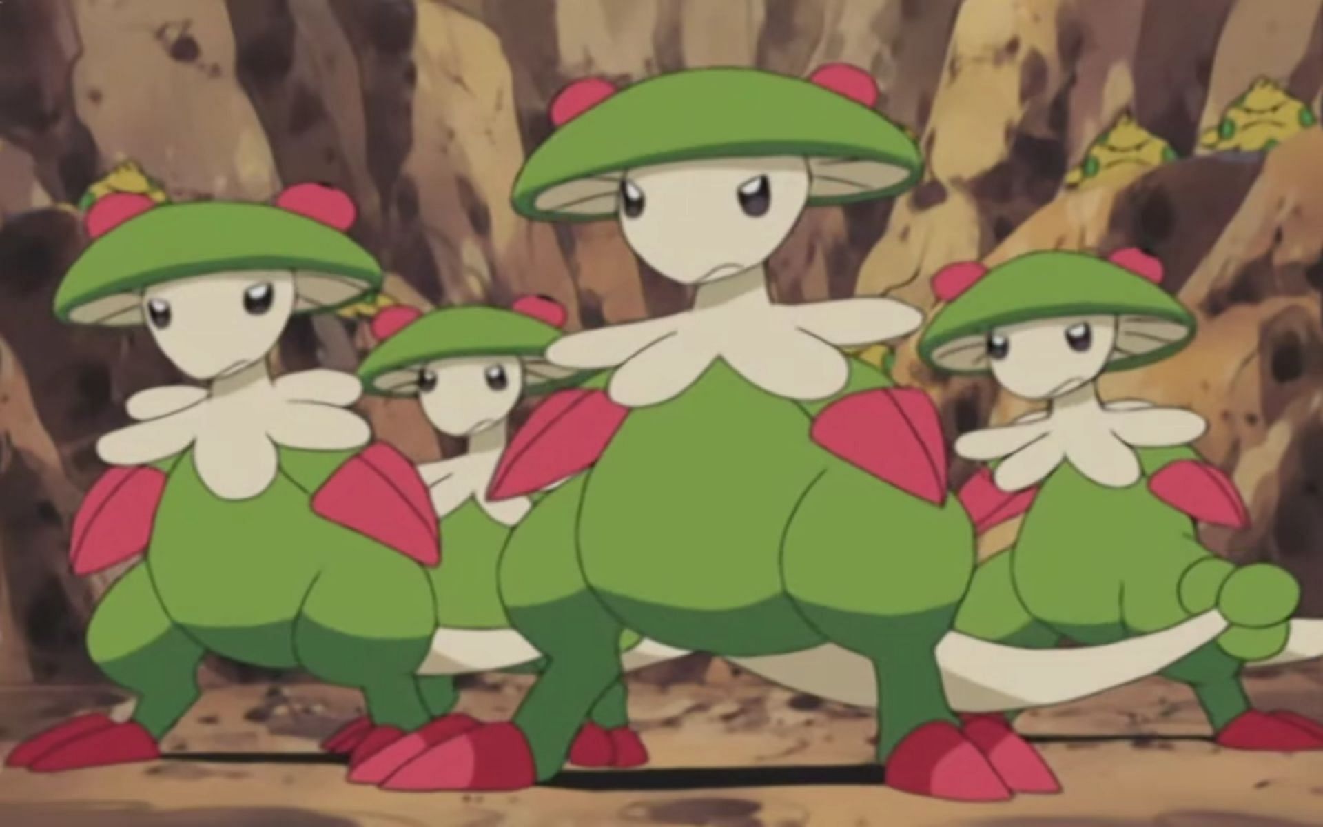 Breloom evolves from Shroomish, which is found in Petalburg Woods (Image via The Pokemon Company)