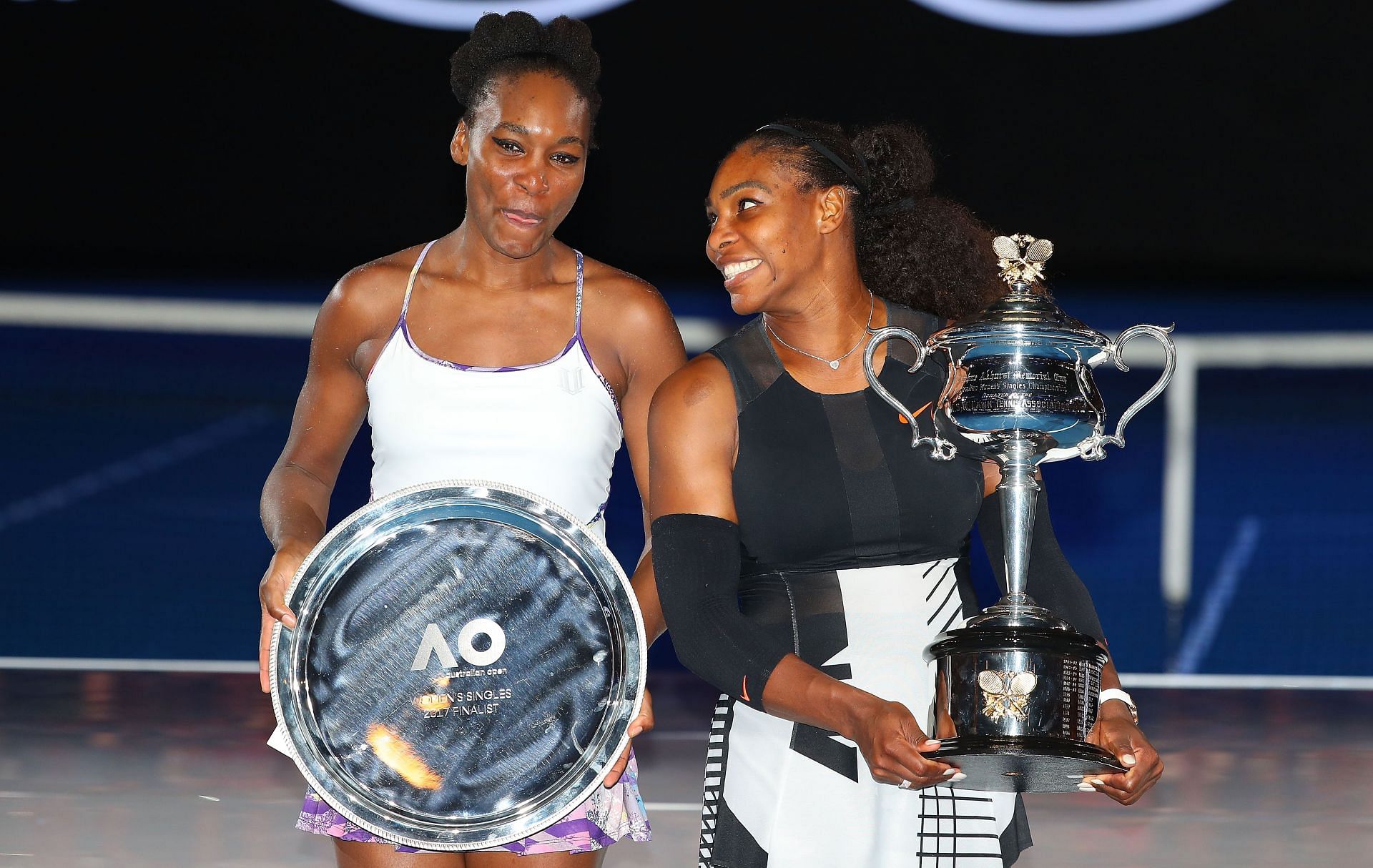 Venus and Serena Williams at the 2017 Australian Open
