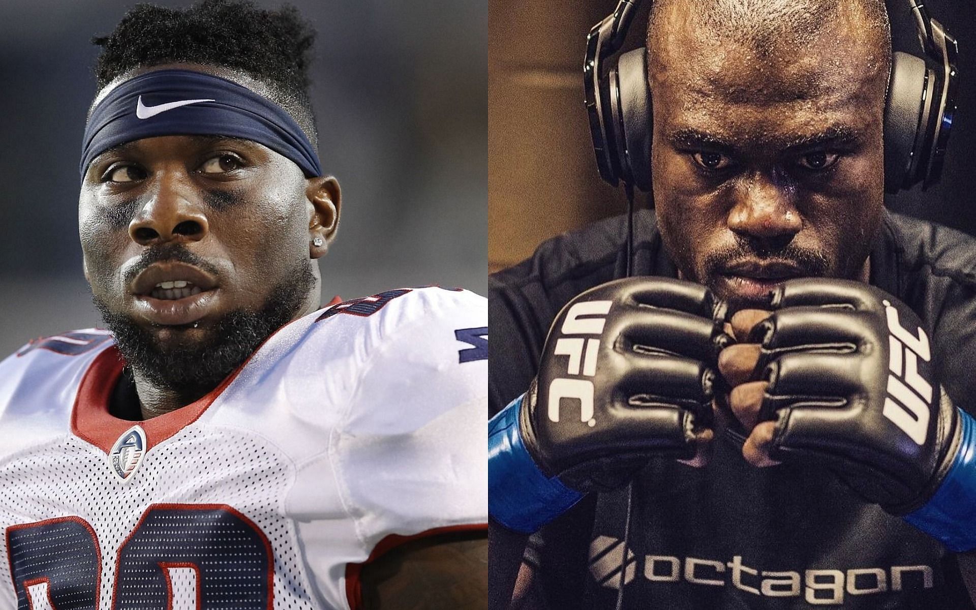 Zac Stacy (left), Uriah Hall (right) [Images Courtesy: Birmingham Iron vs. Memphis Express via Getty, @uriahhall on Instagram]