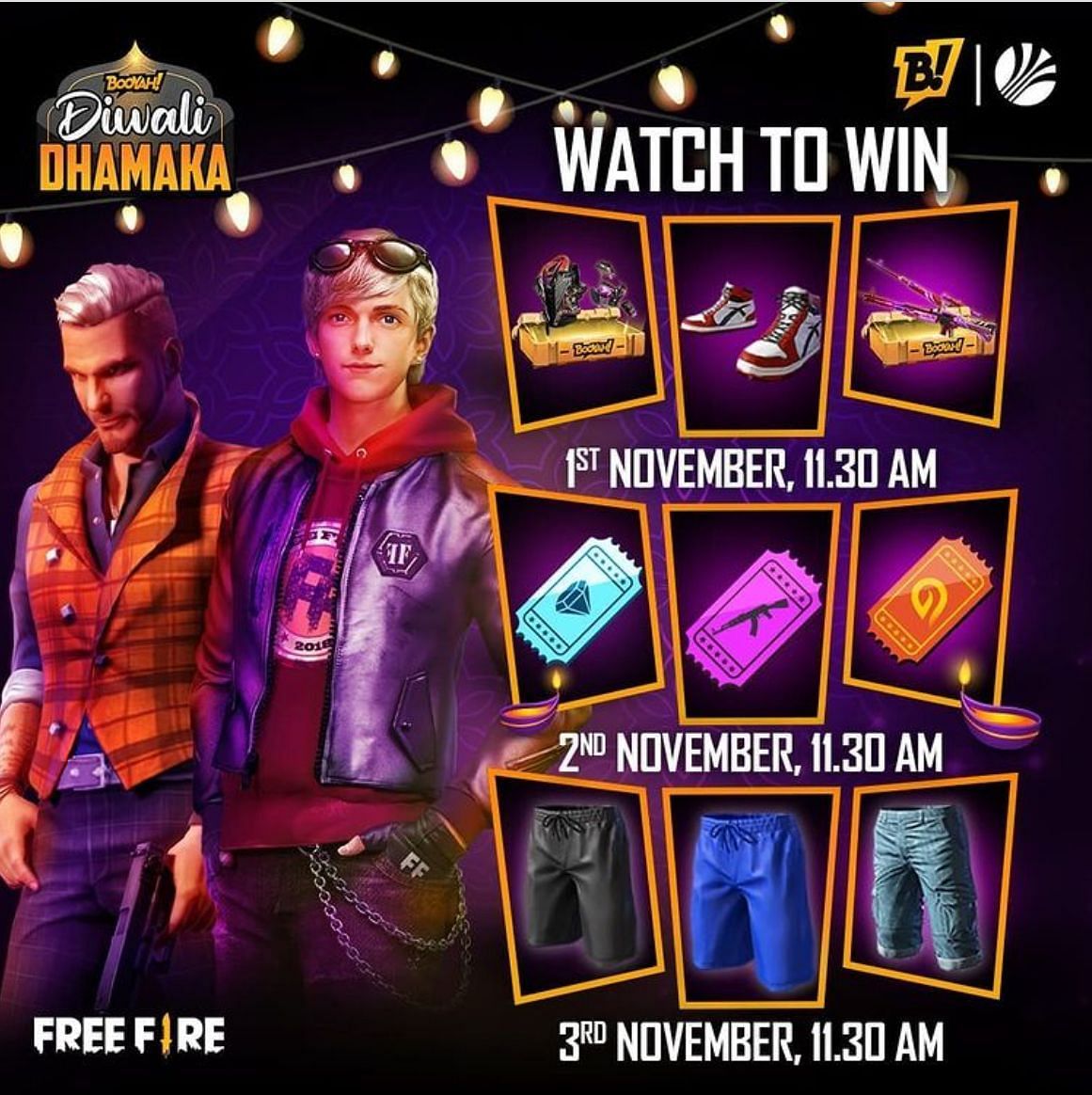 Viewer rewards for live watching (Image via Booyah)