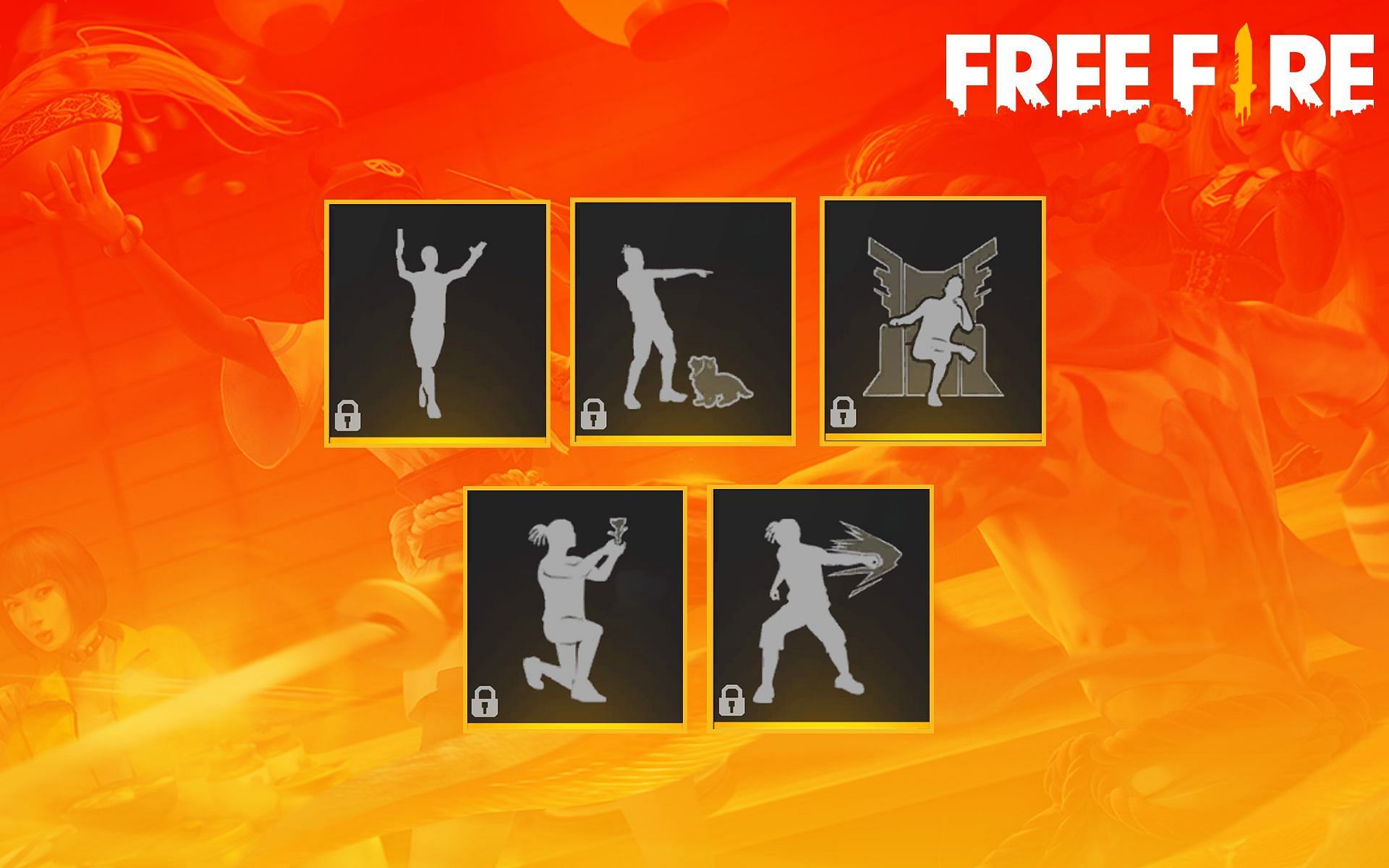 Some of the Legendary Free Fire emote (Image via Free Fire)