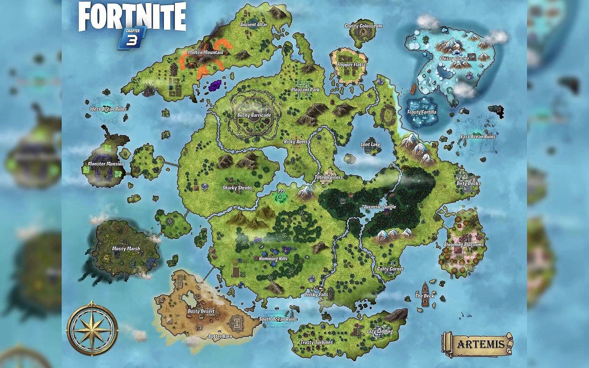 The Fortnite Chapter 3 map finally has an official name (Image via EDMIRE2k/Twitter)