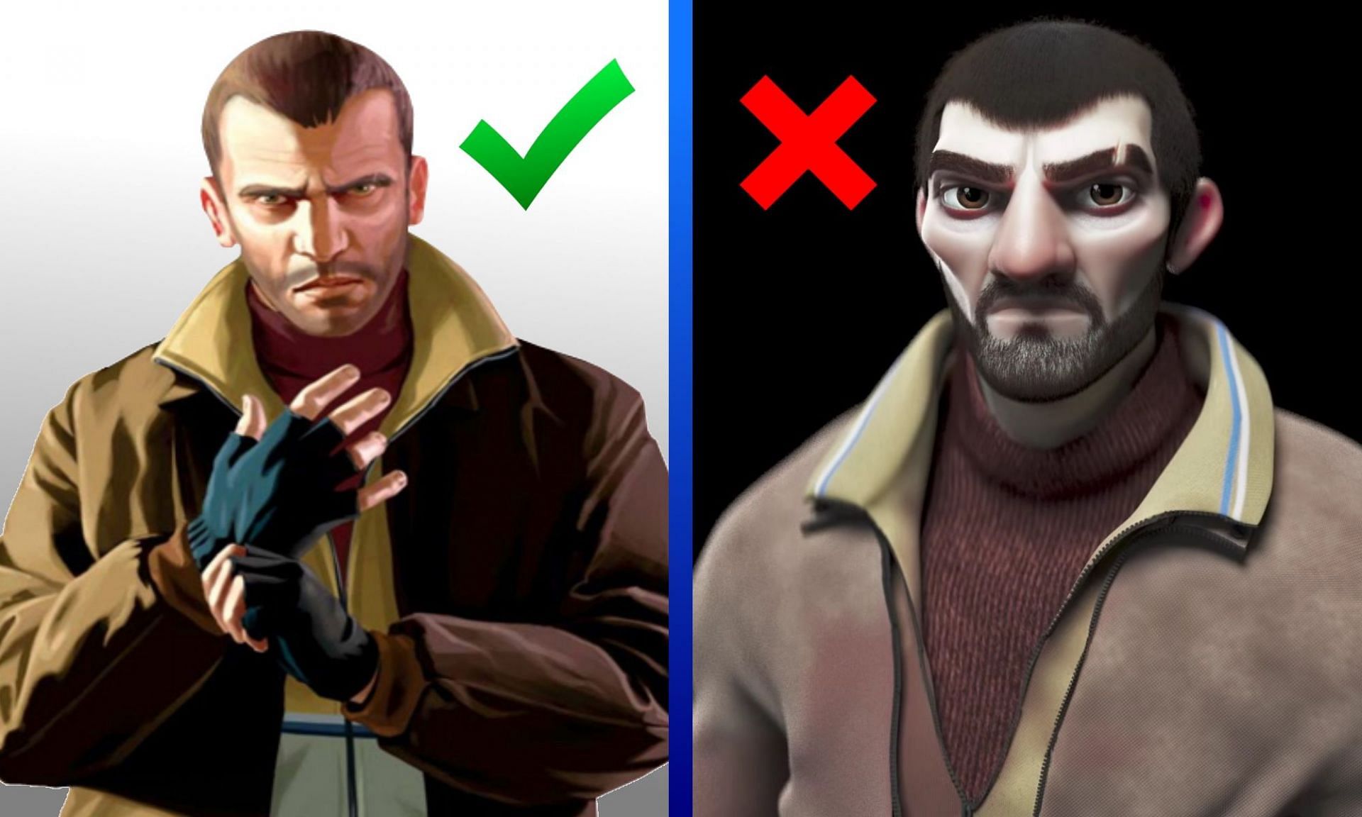 A GTA 4 remaster could change the way the characters look (Image via Sportskeeda)