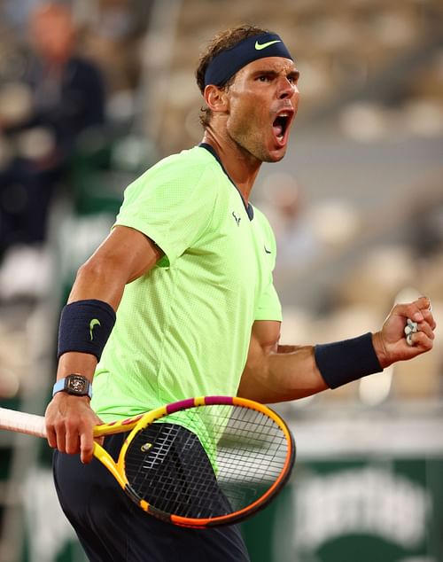 Rafael Nadal at the 2021 French Open