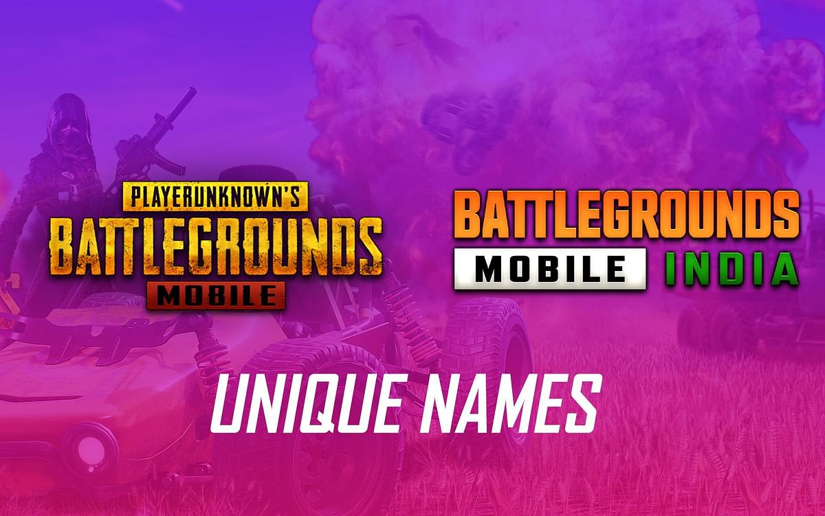 Pubg Mobile And Bgmi Names 50 Best Creative And Unique Id Names For Players