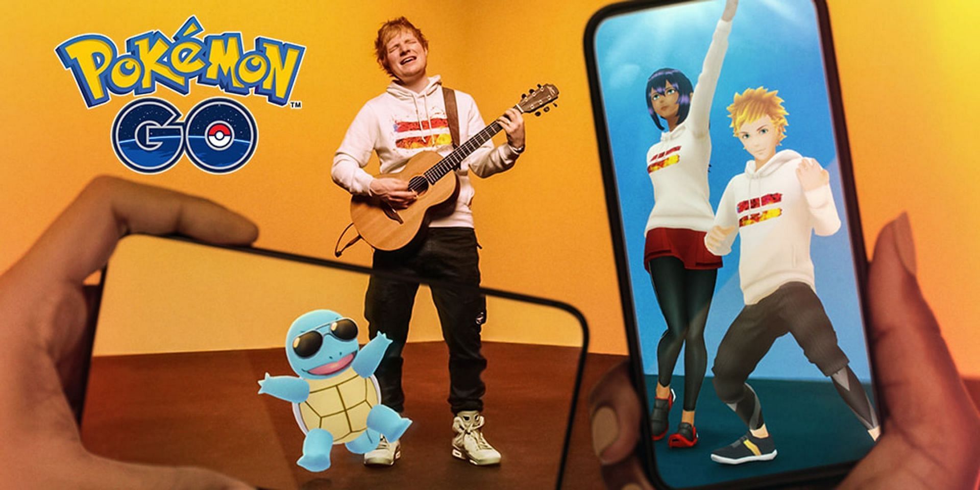 Promotional Imagery for the Ed Sheeran Collaboration event in Pokemon GO (Image via Niantic)