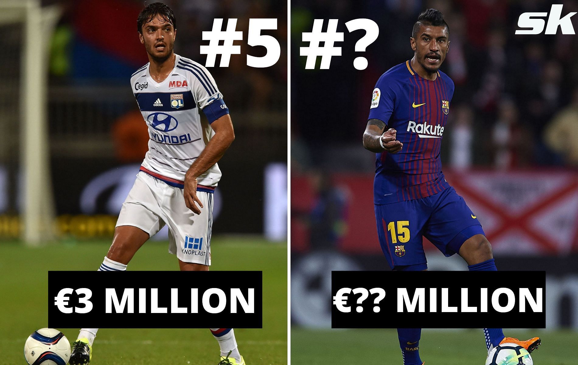 Paulinho is a free agent now, but surprisingly he does not top this list!