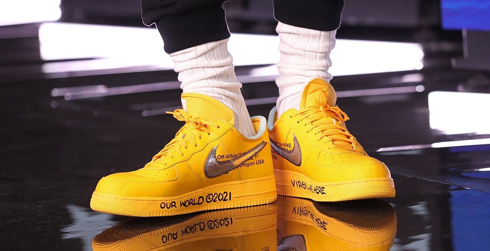 Virgil Abloh designed for LeBron James one of the best sneakers in recent memory. [Photo: Solesavy]