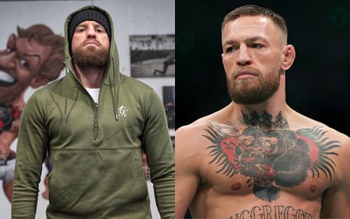 Peter Queally (left); Conor McGregor (right) (*Images courtesy: @peterqueally Instagram; Getty)