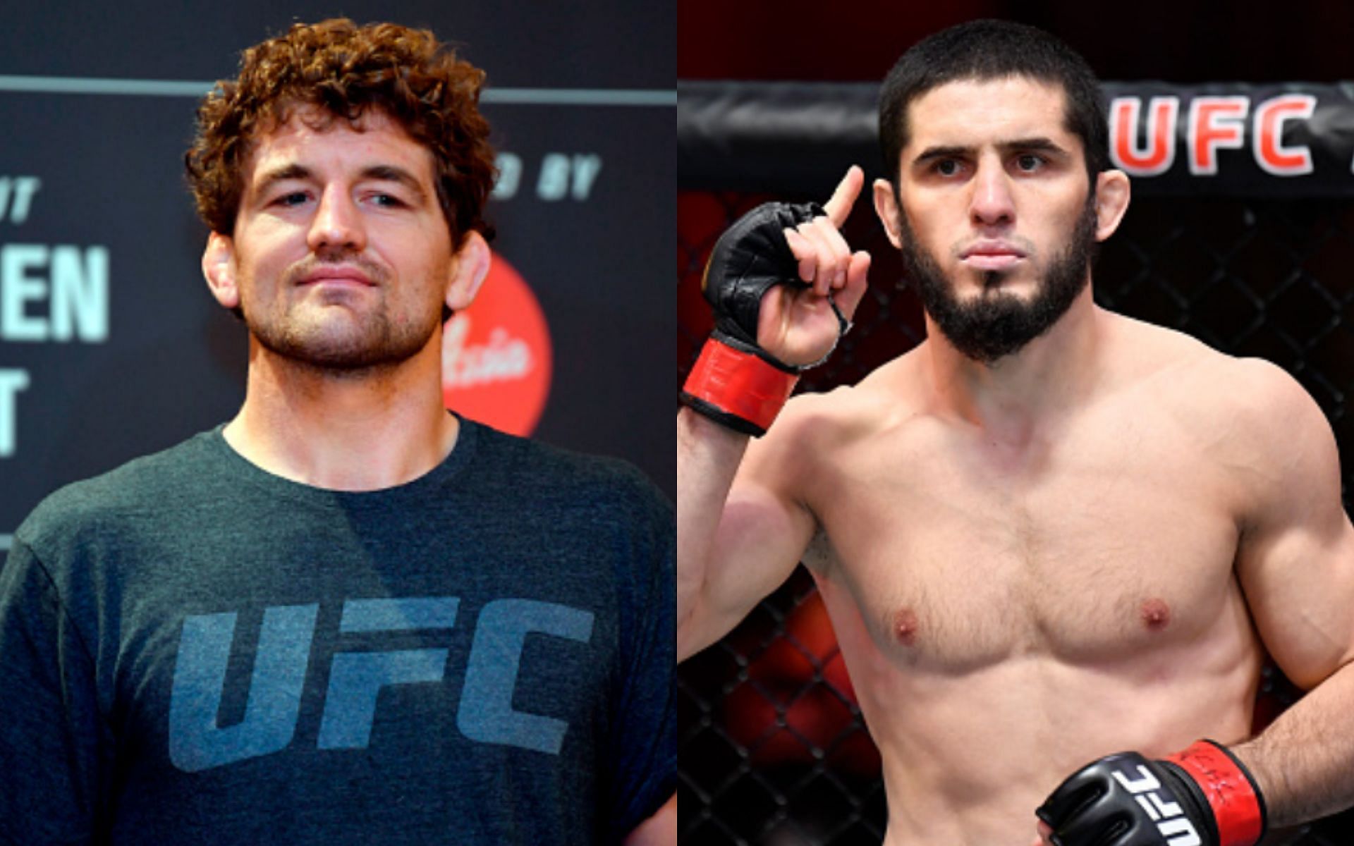 Ben Askren (left); Islam Makhachev (right)