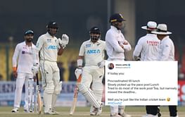 "Incredibly gutsy performance" - Twitter reacts as New Zealand salvage draw in 1st Test vs India
