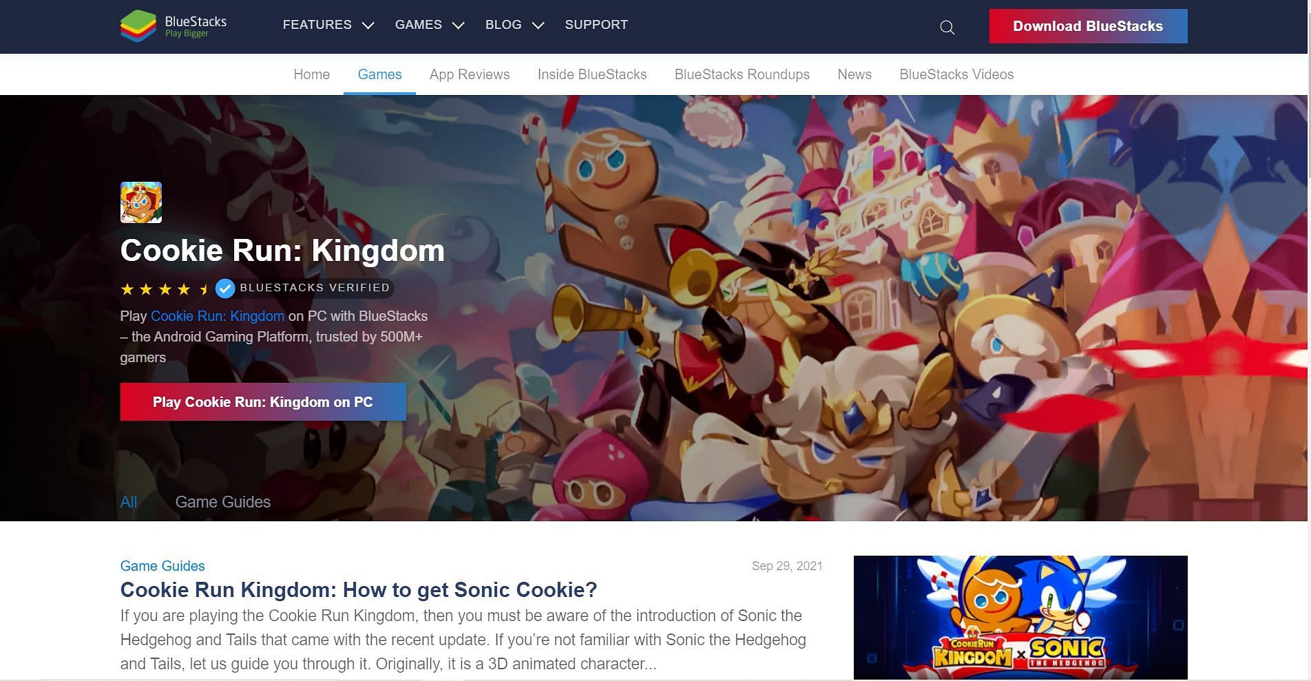 Players can use BlueStacks to run Cookie Run: Kingdom on their PC (Image via BlueStacks)