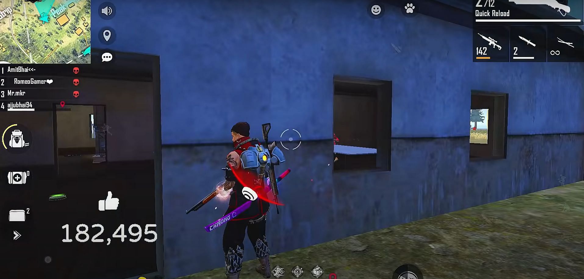 Landmine getting triggered in Free Fire (Image via Total Gaming)