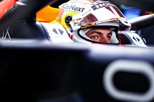 Max Verstappen had the measure of the Mercedes in the 2021 Mexican GP FP2. (Photo by Mark Thompson/Getty Images)