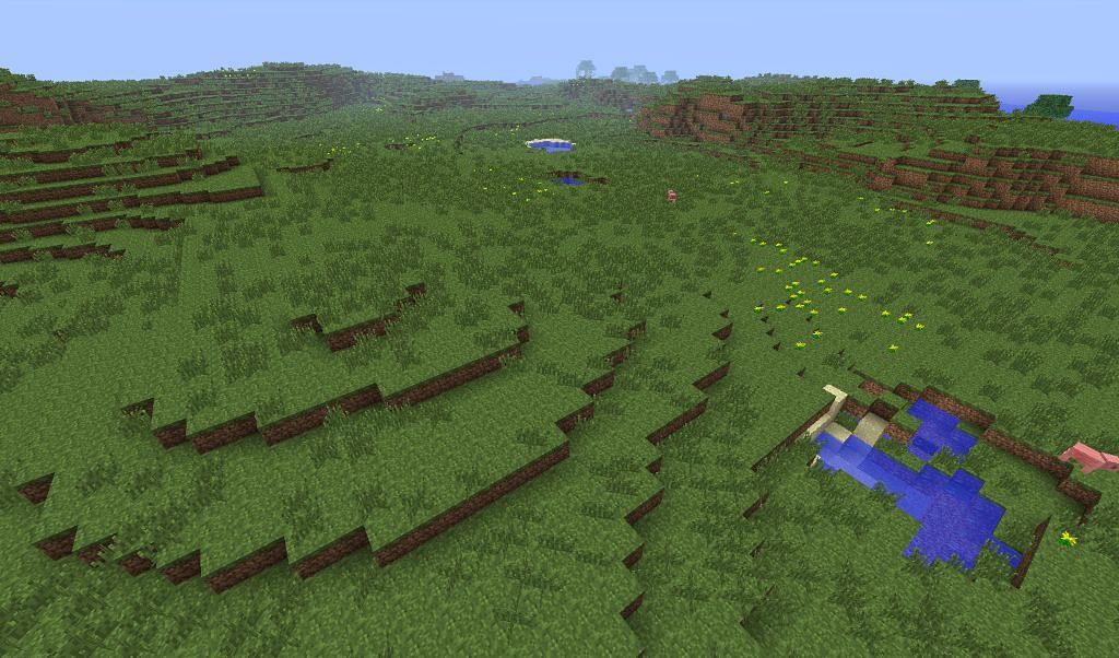 Plains biome (Image via Minecraft)