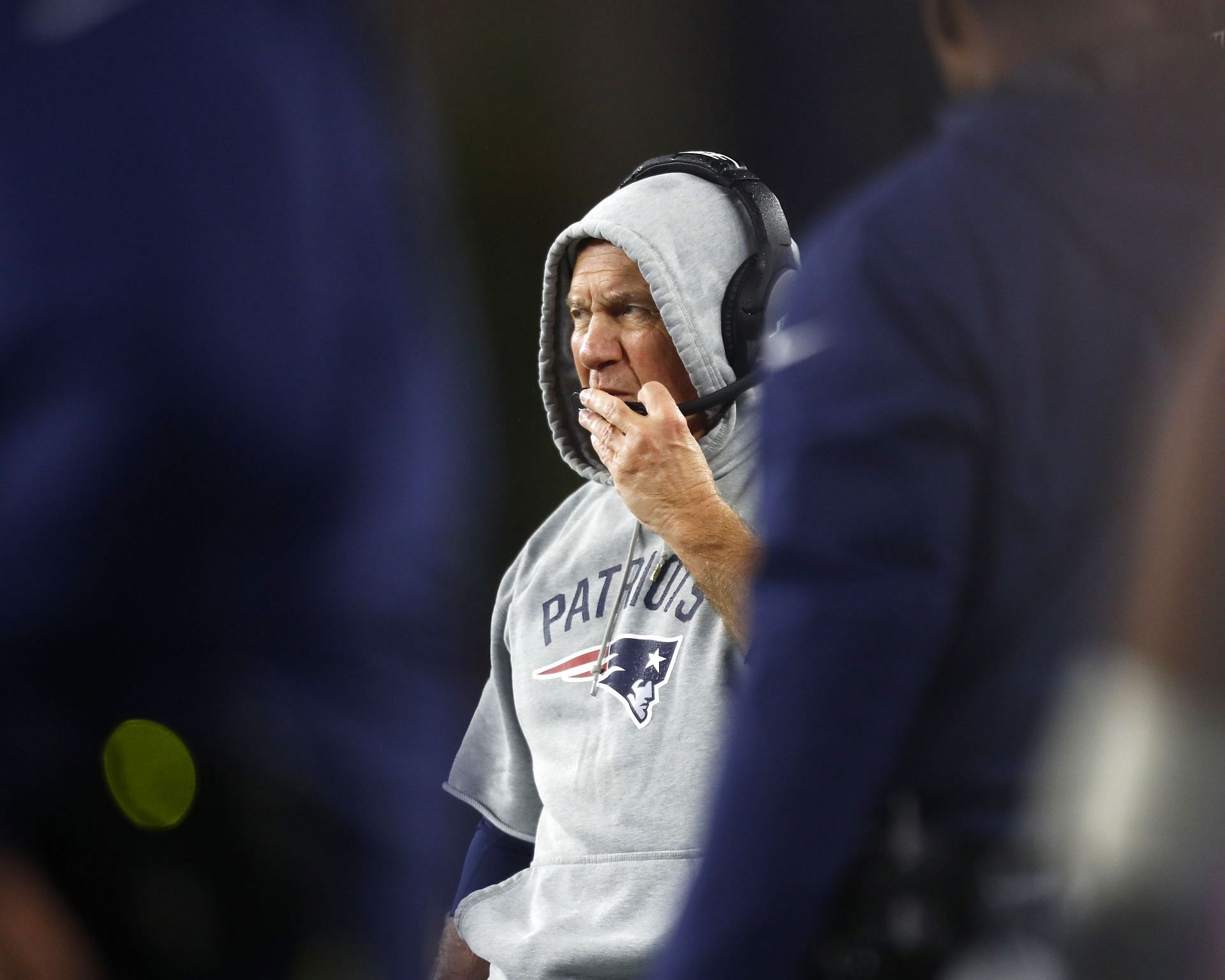 Bill Belichick seen during an October 2019 win over Cleveland (Photo: Getty)