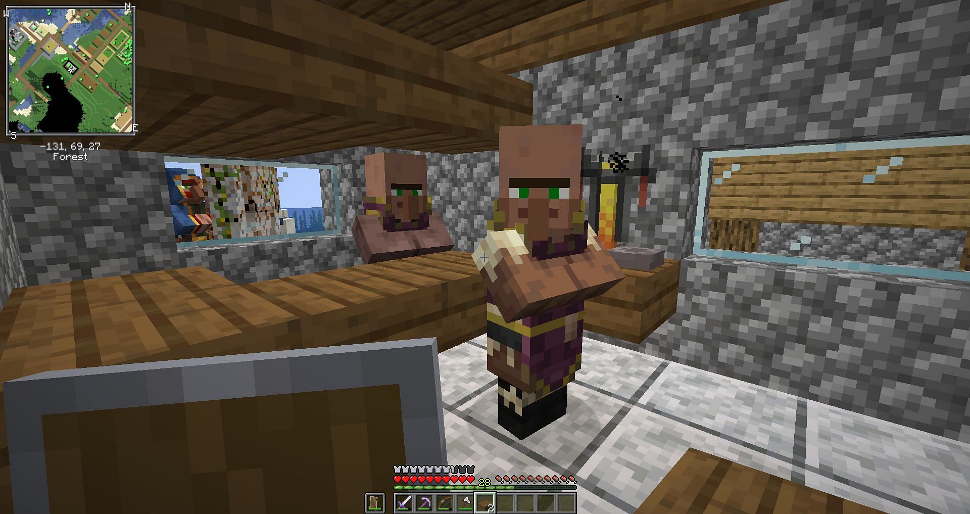 A Cleric in Minecraft (Image via Minecraft)