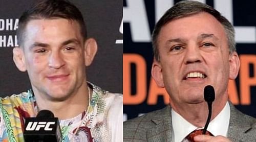 Dustin Poirier (left) and Teddy Atlas (right)