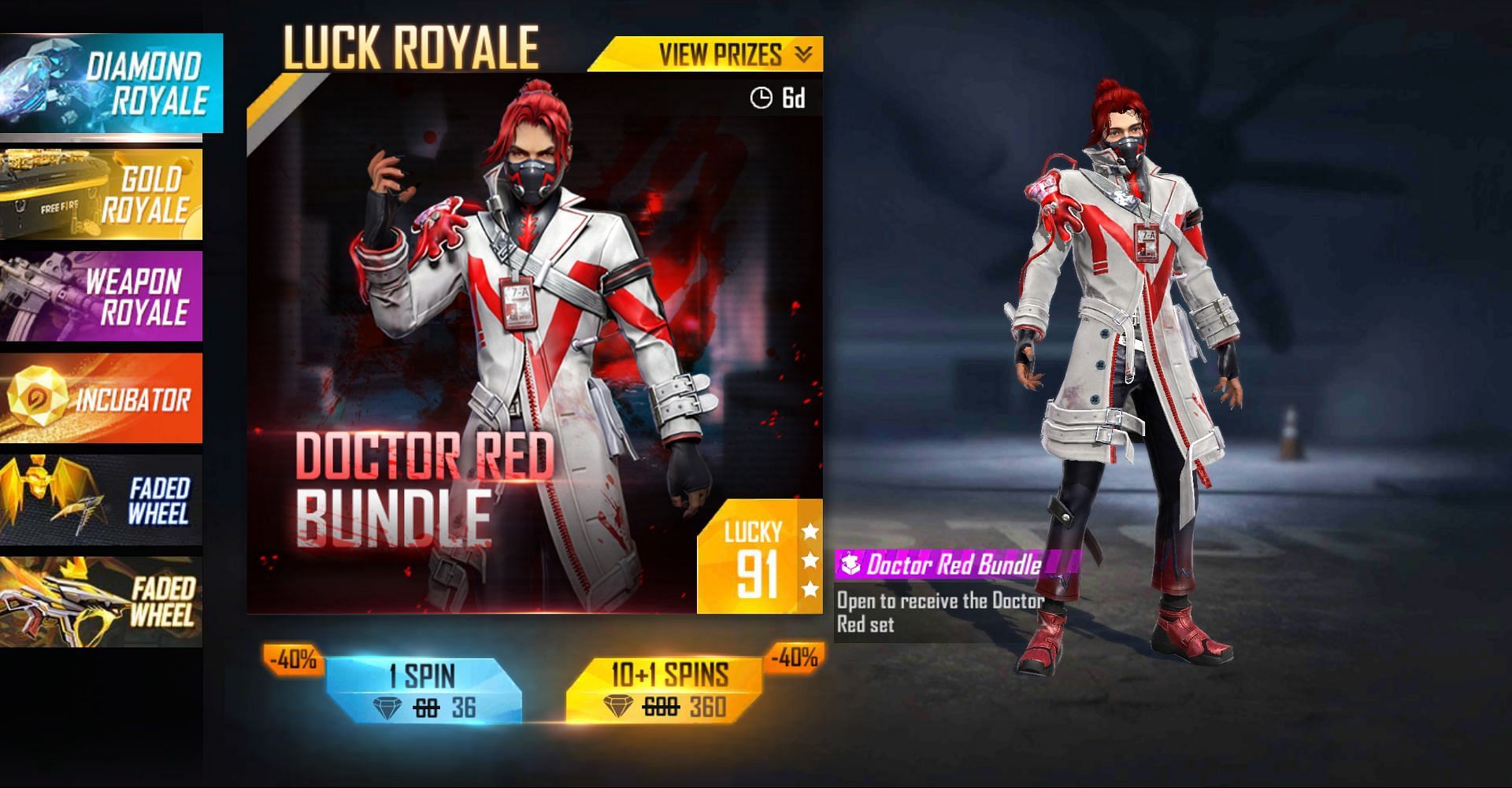 The current Diamond Royale ends in a week (Image via Free Fire)