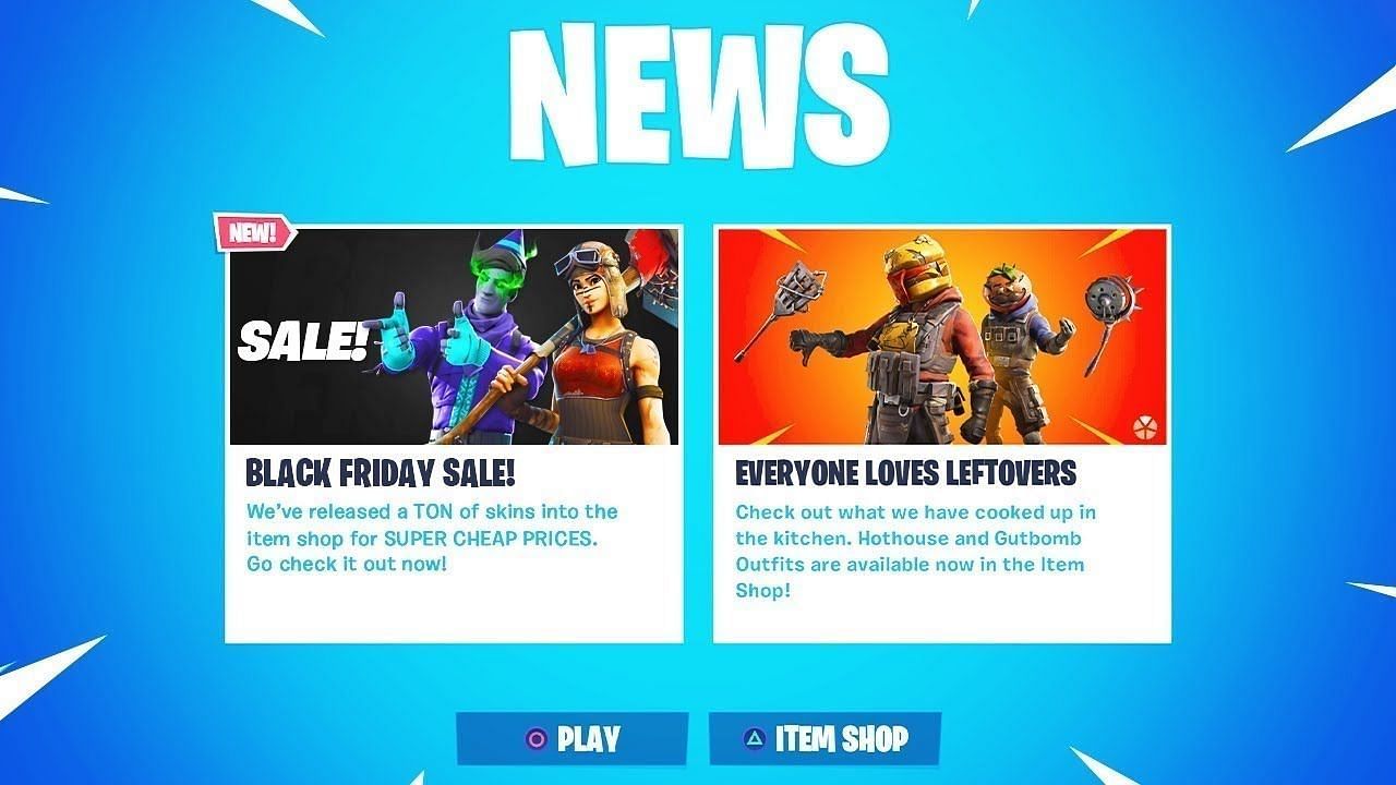 Fortnite has Black Friday deals almost yearly (Image via Epic Games)