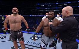 "Stand up for this man!" - Chris Barnett hypes up Gian Villante after knocking him out with incredible wheel kick at UFC 268